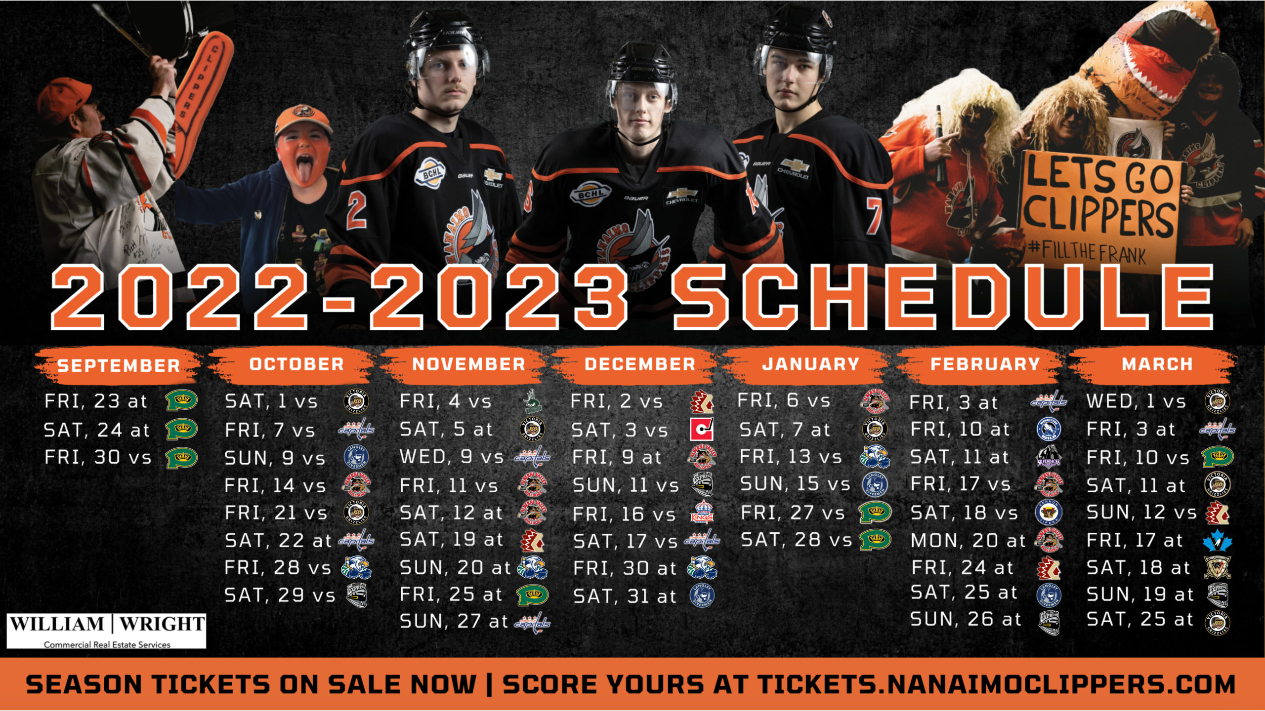 Nanaimo Clippers 20222023 Schedule Released Nanaimo Clippers