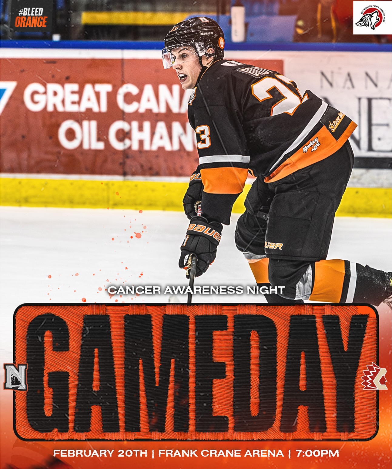 A Battle With The Chiefs Tonight 👊

🕛 7:00 PM
📍 Frank Crane Arena
🆚 Chilliwack Chiefs 
🎟️ tickets.nanaimoclippers.com
 
#BleedOrange