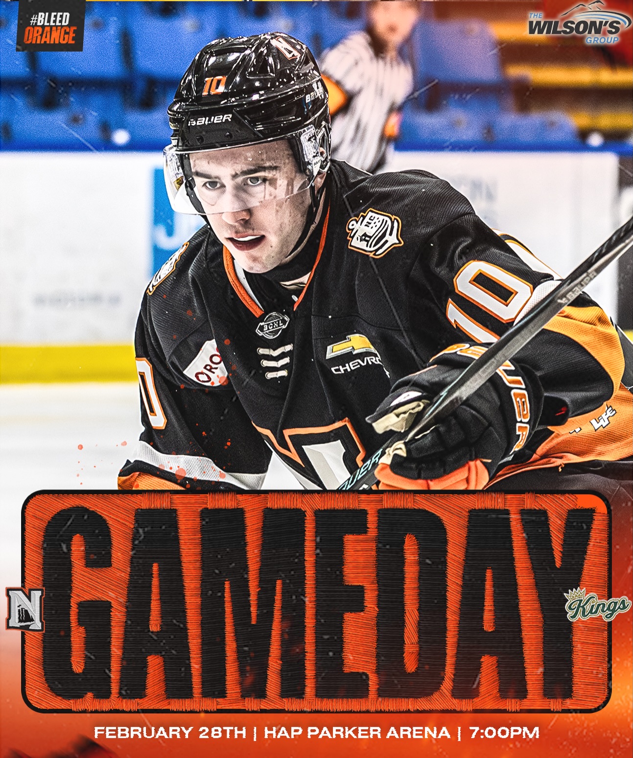 Off To PR 🔜

🕛 7:00 PM
📍 Hap Parker Arena
🆚 Powell River Kings 
 
#BleedOrange