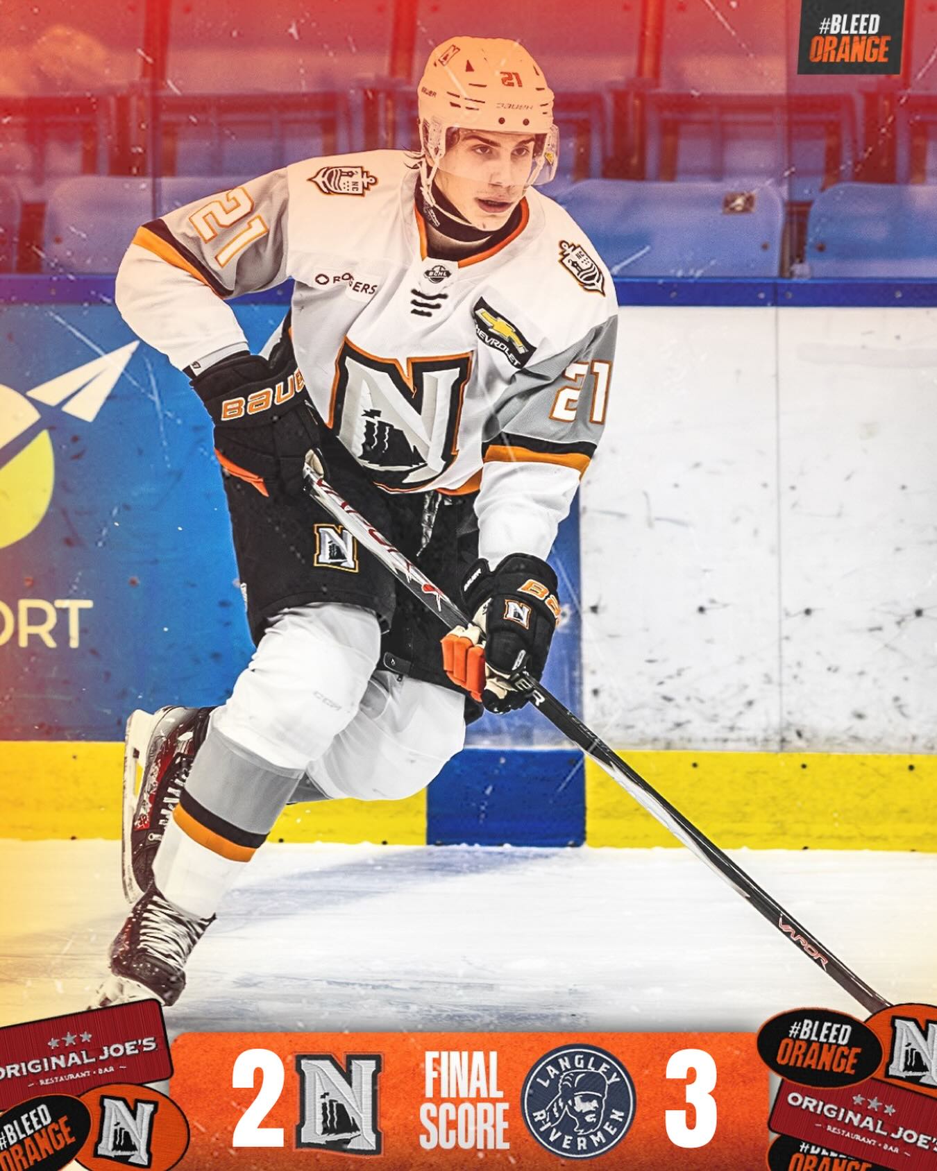 Back at home next weekend for Minor Sport Night against Cowichan Capitals.

#BleedOrange