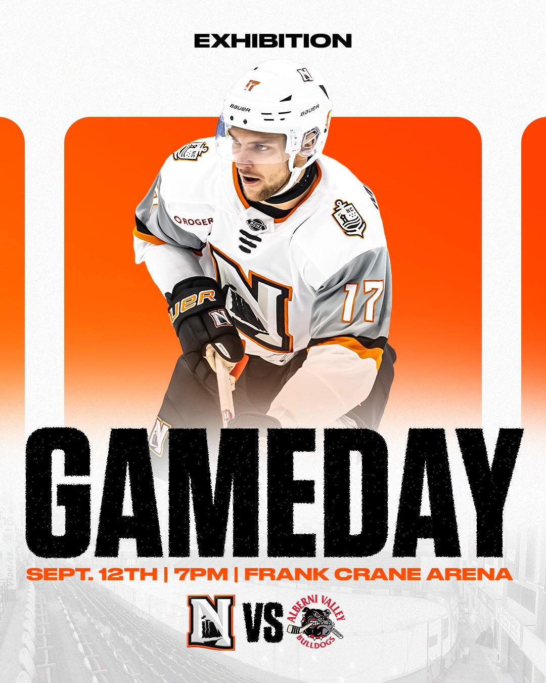 Back at it tonight at The Frank!

🕛 7:00 PM 
📍 Frank Crane Arena
🆚 Alberni Valley Bulldogs

🎟 | tickets.nanaimoclippers.com

#OurTownOurTide