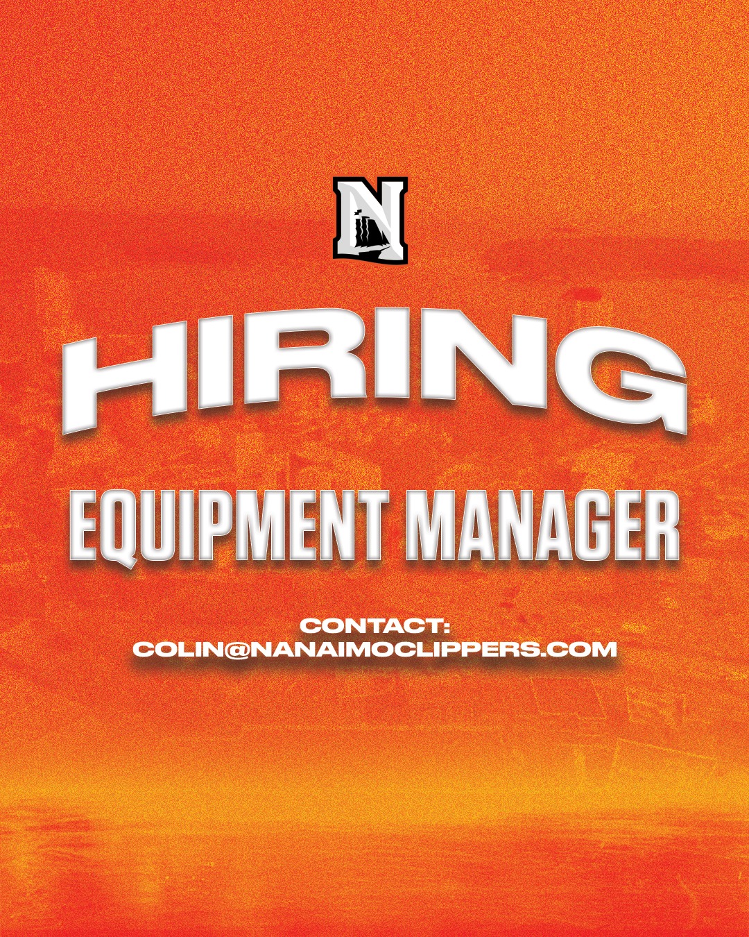 We're Hiring!

The Nanaimo Clippers are seeking a dedicated Equipment Manager to join our team.

Interested? 
Visit: https://www.nanaimoclippers.com/jobopenings

#BleedOrange