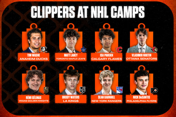 Eight Nanaimo Clippers Hit the Ice at NHL Development Camps